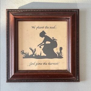 Vintage Framed Silhouette Art